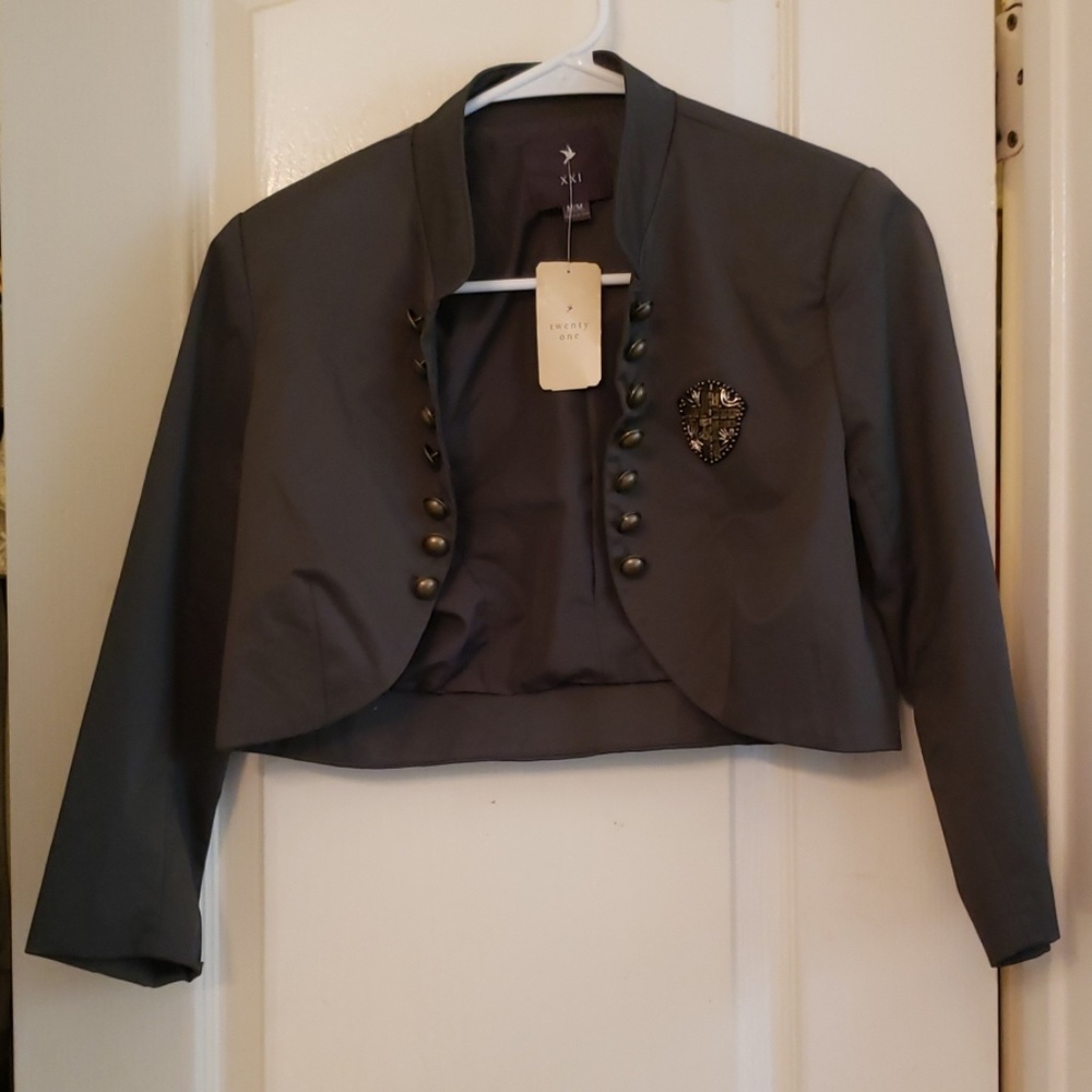 Cropped Military Jacket